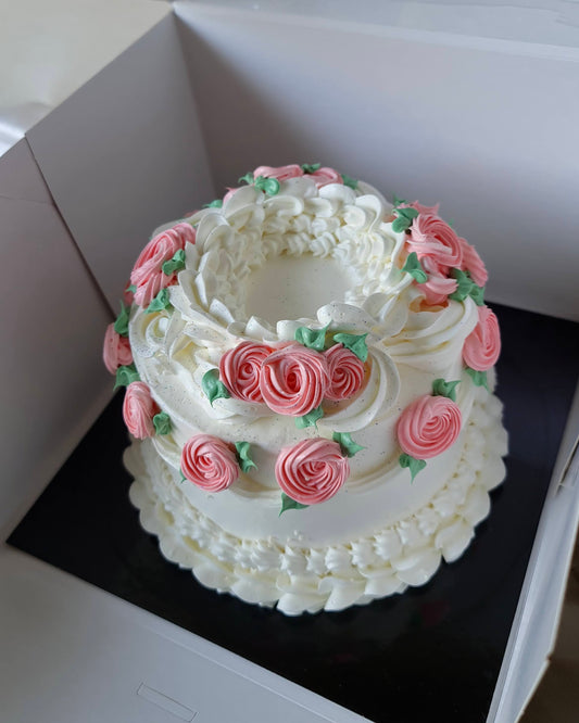6" Vintage Princess Cake