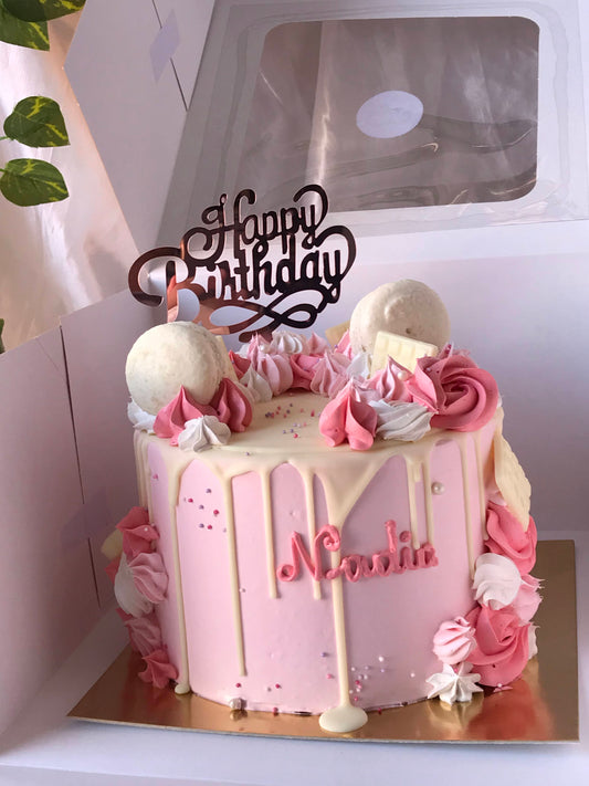 6" Pink Princess Cake